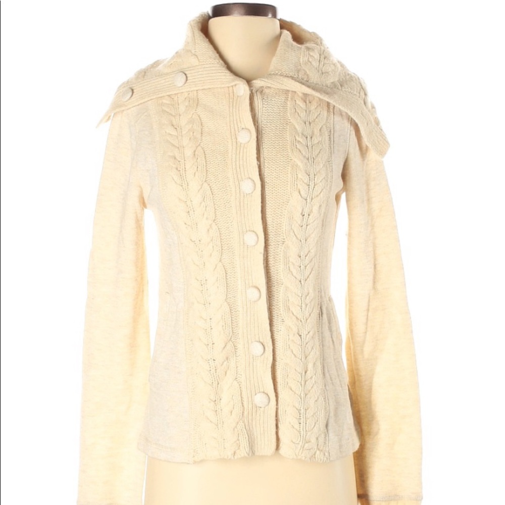 Anthropologie Saturday Sunday Button Up Sweater